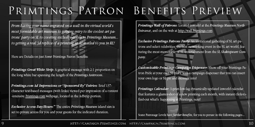 Primtings Patron Benefits Preview